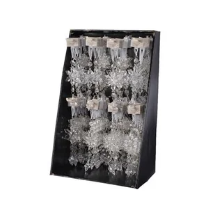 Zawieszka akrylowa ze śnieżynkami 16 cm mix kształtów transparentny - Ozdoby bożonarodzeniowe - miniaturka - grafika 1