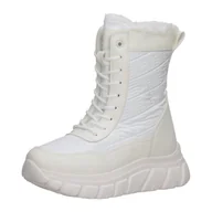 Botki damskie - Beżowe zimowe śniegowce, botki damskie Vinceza 34580 - miniaturka - grafika 1