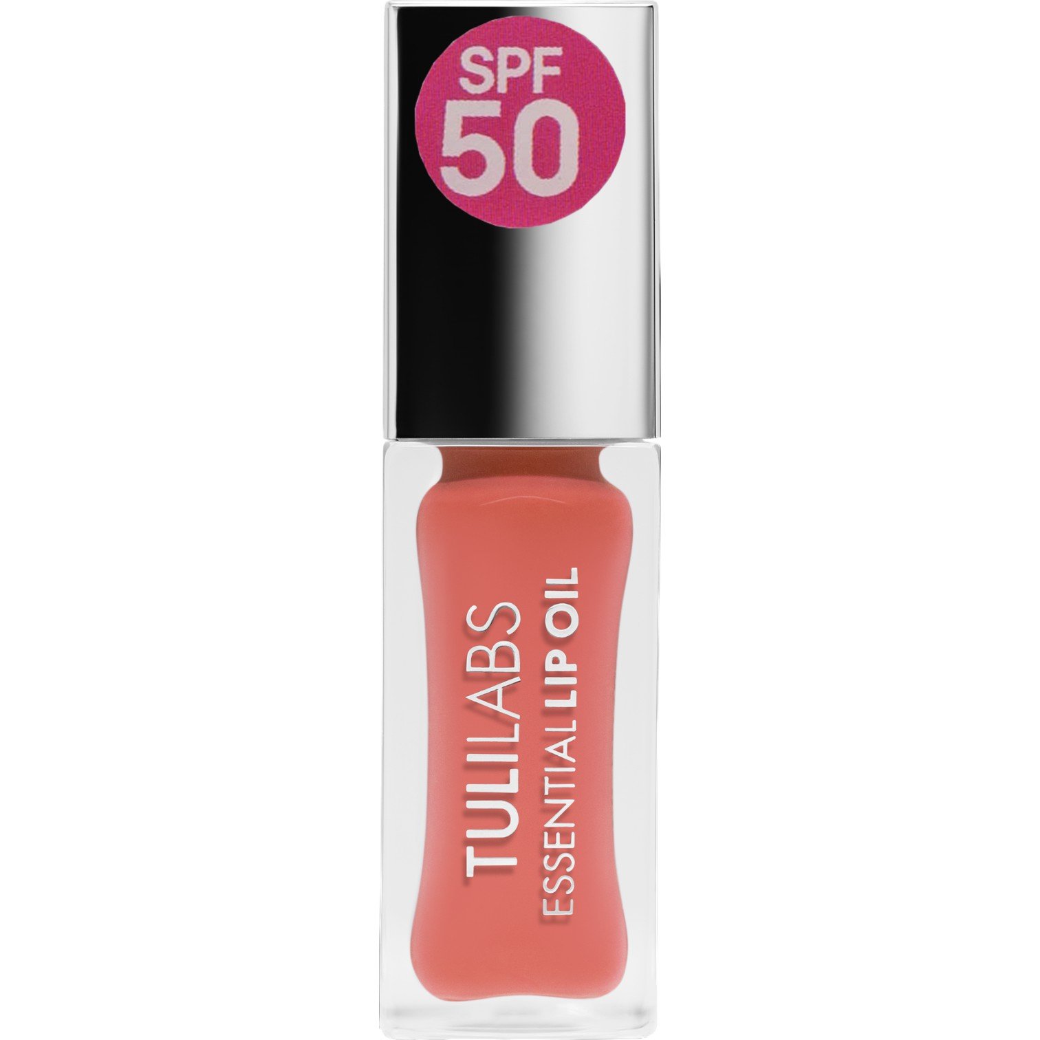 Tuli Labs Essential Lip Oil, Olejek do pielęgnacji ust SPF50, Sweet Carmel
