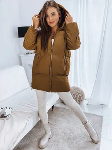 Kurtka damska pikowana LETLIS kamelowa Dstreet TY3245-XL/42 - Kurtki damskie - miniaturka - grafika 1