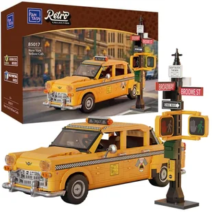 Klocki konstrukcyjne Pantasy Pojazd Taxi Auto Yellow Cab 36,5 cm 1601 elementów - Klocki - miniaturka - grafika 1