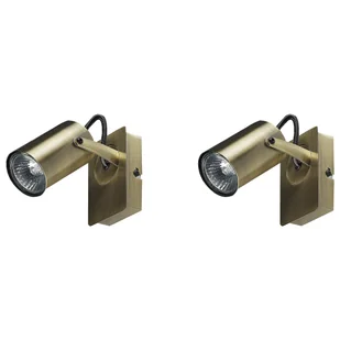 Zestaw Dwóch Lamp Ściennych Mosiężnych Klip - Lampy ścienne - miniaturka - grafika 1