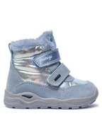Buty dla dziewczynek - Primigi Śniegowce 6861211 S GORE-TEX Niebieski - miniaturka - grafika 1