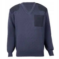 Swetry męskie - Sweter Wojskowy Stalowy Wyjściowy Sił Powietrznych Wełna 112-120/175 - miniaturka - grafika 1