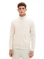 Bluzy męskie - TOM TAILOR Męska bluza ze stójką, 18592-vintage beżowy, XXL - miniaturka - grafika 1