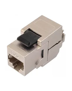 Solarix 10G keystone Solarix CAT6A STP RJ45 czarny samogwintująca - Pozostałe akcesoria sieciowe - miniaturka - grafika 1