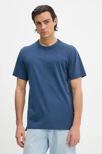 G-Star Raw t-shirt bawełniany męski kolor granatowy gładki D24449-336 - Koszulki męskie - miniaturka - grafika 1