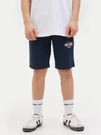 Spodenki damskie - Jack&Jones Junior Szorty sportowe Logo 12249970 Granatowy Slim Fit - miniaturka - grafika 1