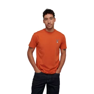 Koszulki męskie - Męski T-shirt Black Diamond PIOLET TEE burnt orange - grafika 1