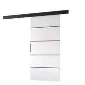 Drzwi wewnętrzne - Drzwi przesuwne wewnętrzne PRIM 1 K 106 cm biały /czarny. - miniaturka - grafika 1