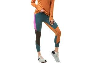 RONHILL Legginsy biegowe damskie TECH CROP TIGHT deep lagoon/thistle - Spodnie sportowe damskie - miniaturka - grafika 9