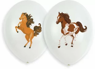 Balony lateksowe Piękne Koniki - 27 cm - 6 szt. - Urodziny dziecka - miniaturka - grafika 1