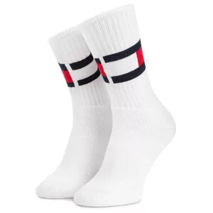 Skarpetki damskie - Tommy Hilfiger Skarpety Wysokie Unisex 481985001 White 300 - grafika 1