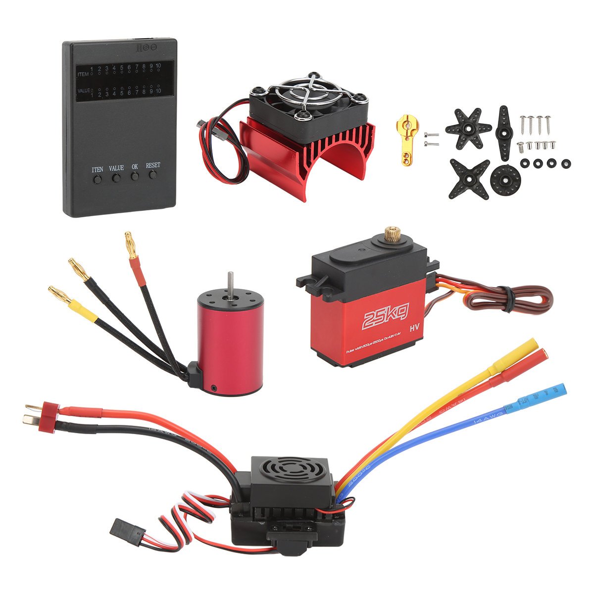 Silnik bezszczotkowy S3650 2300KV Combo 60A 25kg/55,1lb Servo Sen