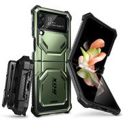 Etui i futerały do telefonów - Etui Supcase Iblsn ArmorBox do Samsung Galaxy Z Flip 4 Zielony - miniaturka - grafika 1