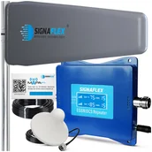 Wzmacniacze sygnału wifi - Zestaw Wzmacniacz Zasięgu Sygnału Internetu 4G LTE EGSM/DCS + Antena T2 23dBi 10m + 1x Grzybek - miniaturka - grafika 1