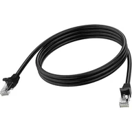 Kable komputerowe i do monitorów - Vision TC 2MCAT6A/BL kabel sieciowy Czarny 2 m Cat6a U/UTP (UTP) - miniaturka - grafika 1