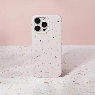 UNIQ etui Coehl Terrazzo iPhone 14 Pro Max 6,7" piaskowy/sandstone - Etui i futerały do telefonów - miniaturka - grafika 2