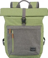 Plecaki - Travelite Basics Rollup Backpack Plecak na co dzień Plecak Courier Backpack 96310, kolor:Zielony Szary - miniaturka - grafika 1