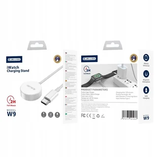 JELLICO kabel W9 USB-C - Apple Watch 3W 1M Biały - Kable USB - miniaturka - grafika 1