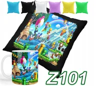Gadżety dla niej i dla niego - ZESTAW KUBEK + POSZEWKA Z NADRUKIEM SUPER MARIO LUIGI GRY + IMIĘ - miniaturka - grafika 1