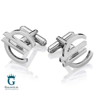 Spinki do mankietów i krawatów - Galante Spinki do mankietów X2 Euro PS-013/PSN059/080 - miniaturka - grafika 1