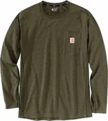 Koszulki męskie - Carhartt Koszulka Carhartt Force Midweight Pocket LS Basil - miniaturka - grafika 1