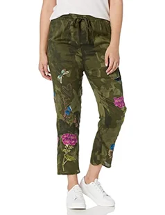 Desigual Madreselva damskie spodnie casual, zielony, S - Spodnie damskie - miniaturka - grafika 1