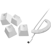 Tuning komputera - akcesoria - Razer PBT Keycap + Coiled Cable Upgrade Set Mercury White RC21-01490900-R3M1 RC21-01490900-R3M1 - miniaturka - grafika 1