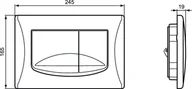 Przyciski spłukujące - Ideal Standard ProSys Solea Przycisk WC biały R0109AC - miniaturka - grafika 1
