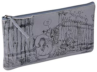 Clairefontaine 813021C - Asterix etui na długopisy płaskie 11x22 cm piórnik saszetka, wykonane z PU, z motywem szkicu Asterix i Obelix, kolor szary - Piórniki - miniaturka - grafika 1