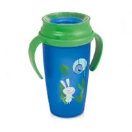 Kubki dla dzieci - Canpol babies LOVI 360 Kubek Lovi 350 ml ACTIVE Follow the rabbit UNISEX 5903407015767 - miniaturka - grafika 1