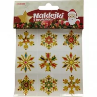 Ozdoby bożonarodzeniowe - Naklejki świąteczne gwiazdki SXG101-3 BREWIS - miniaturka - grafika 1