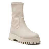 Botki damskie - Bronx Trapery 47358-G Winter White 1527 - miniaturka - grafika 1