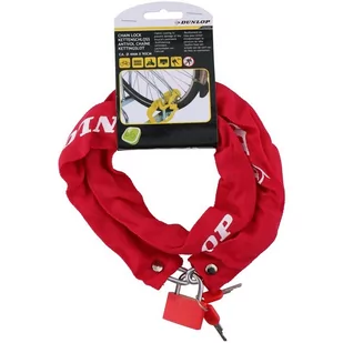 DUNLOP Dunlop - Antykradzieżowe zapięcie rowerowe 90 cm (Czerwony) 8711252075631RED - Zabezpieczenia do roweru - miniaturka - grafika 1
