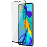 Szkła hartowane na telefon - Ekran Huawei P30 Szkło hartowane 9H Film 3D Fazowane kontury Czarny - miniaturka - grafika 1