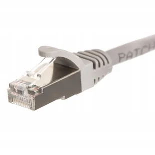 Patchcord RJ45, Netrack osłonka zalewana, kat. 5e FTP/STP, 15m szary - Pozostałe akcesoria sieciowe - miniaturka - grafika 1