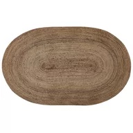 Dywany - Dywan Owalny Jutowy 100 X 150 Cm Beżowy Demirci - miniaturka - grafika 1