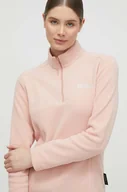 Bluzy damskie - Jack Wolfskin bluza sportowa Taunus kolor różowy gładka - miniaturka - grafika 1