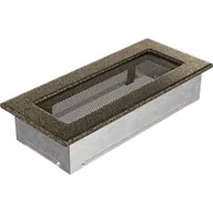 Akcesoria kominkowe - Kratki.pl KRATKA KOMINKOWA PROSTOKĄTNA CZARNO-ZŁOTA 110X240 MM 24CZ - miniaturka - grafika 1