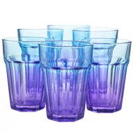 Szklanki - Szklanki do wody i napojów Gigi ombre fioletowo - niebieskie 425 ml - miniaturka - grafika 1