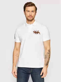 Koszulki męskie - Ralph Lauren Polo Polo 710814437002 Biały Custom Fit - grafika 1