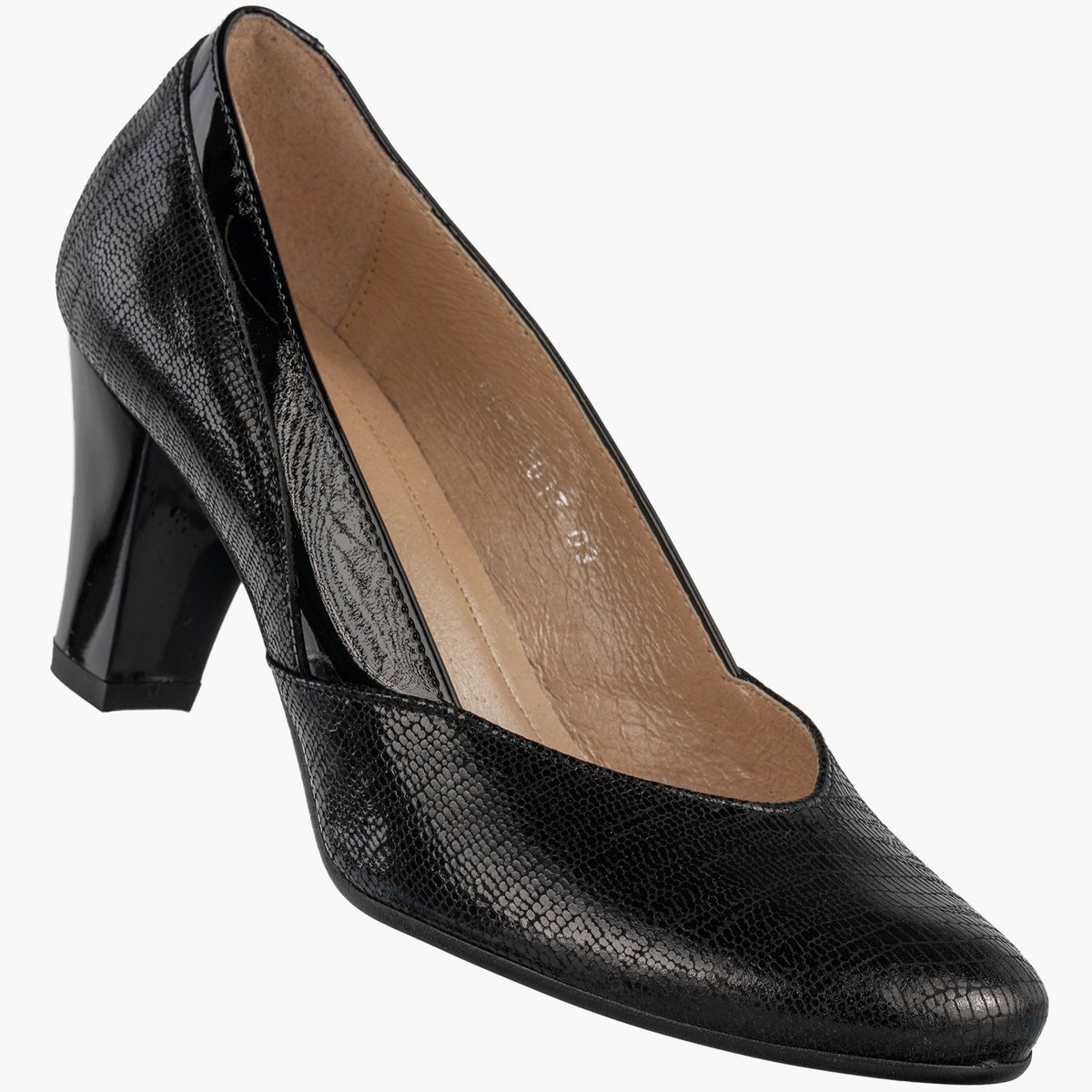 Czółenka Damskie Skórzane Buty Na Obcasie Eleganckie Darex Czarne Czarny 40