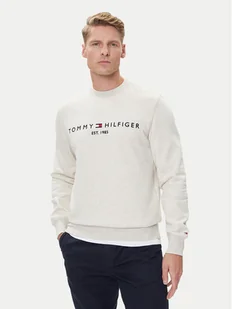 Tommy Hilfiger Bluza Logo MW0MW11596 Beżowy Regular Fit - Bluzy męskie - miniaturka - grafika 1