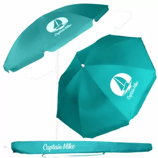 Parasol plażowy łamany z filtrem UPF50+ Captain Mike 160cm - Parasole ogrodowe - miniaturka - grafika 1