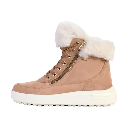 Geox Damskie sztyblety D Dalyla B ABX A, Dk Skin Off White, 35 EU