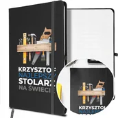 Notesy i bloczki - NOTES A5 z Gumką Prezent dla STOLARZA Twoje IMIĘ - miniaturka - grafika 1