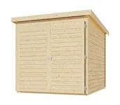 Garaże i wiaty - KARIBU garaż drewniany FAHRRADGARAGE (38647) natur - miniaturka - grafika 1