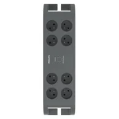 Listwy zasilające - Philips LISTWA ZASILAJĄCA CZARNA 2M 8X 230V PL SPN3180A/60 - miniaturka - grafika 1