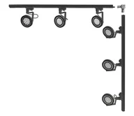 Lampy sufitowe - Zuma Line 3579 - Oświetlenie punktowe w systemie szynowym MASTER 6xGU10/15W/230V czarne - miniaturka - grafika 1